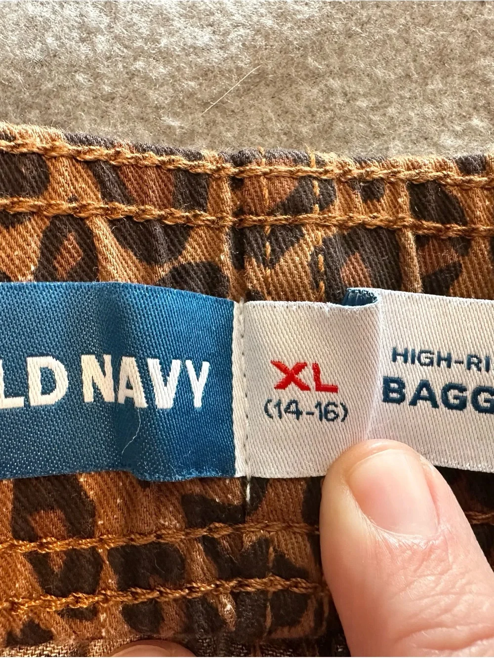 Old Navy Leopard Print Kids Pants - Brown/Black